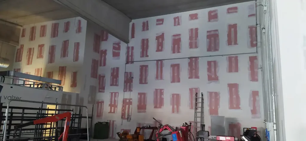 Realizzazione di pareti in cartongesso resistenti al fuoco per compartimentare un edificio industriale a Martinengo, in provincia di Bergamo, migliorando il livello di sicurezza degli ambienti e la conformità alle normative antincendio in vigore.